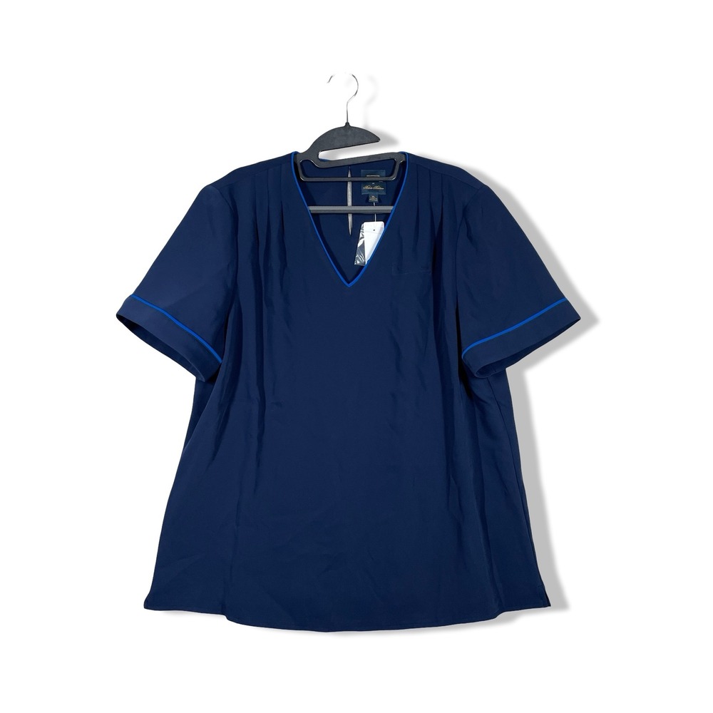 Brooks Brothers United Blouse Women XL Career Professional Flight Attendant NWT